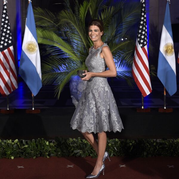 السيدة الأولى جوليانا أوادا، زوجة الرئيس الأرجنتيني ماوريسيو ماركي، 2016 - سبوتنيك عربي
