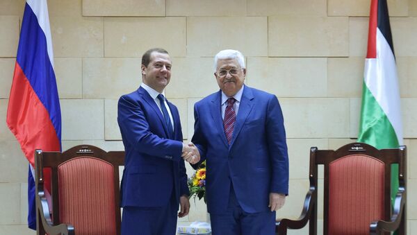 محمود عباس و ميدفيديف - سبوتنيك عربي