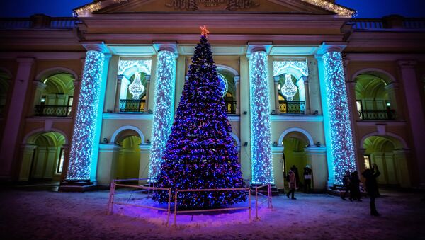 شجرة عيد الميلاد في مدينة سانت بطرسبورغ - سبوتنيك عربي