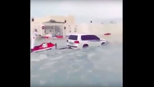 بالفيديو...أمطار غزيرة تغرق قطر - سبوتنيك عربي