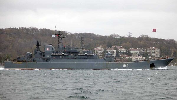 سفينة الإنزال الروسية الكبيرة التابعة لأسطول الشمال غيورغي بوبيدونوسيتس - سبوتنيك عربي