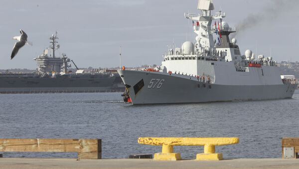 سفن تابعة لقوات البحرية الصينية تصل ميناء سان دييغة بكاليفورنيا، الولايات المتحدة 6 ديسمبر/ كانون الأول 2016 - سبوتنيك عربي