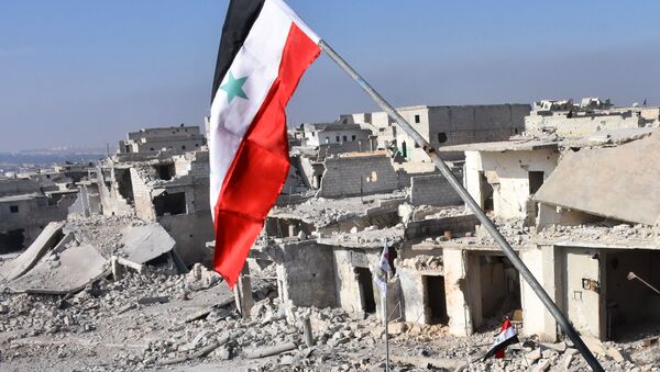 مشهد يطل على دمار حي الشيخ سعيد بمدينة حلب، 12 ديسمبر/ كانون الأول 2016 - سبوتنيك عربي