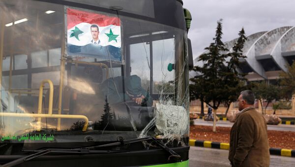 حافلات نقل المدنيين في حلب - سبوتنيك عربي