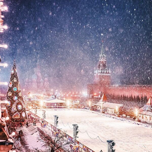 موسكو خلال تساقط الثلوج الكثيفة - سبوتنيك عربي