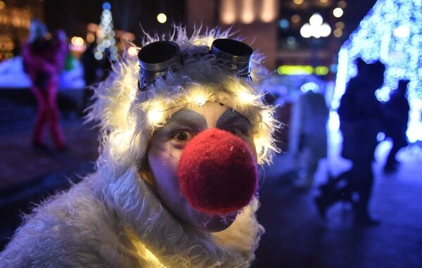افتتاح مهرجان رحلة إلى عيد الميلاد في ساحة بوشكين بموسكو. - سبوتنيك عربي