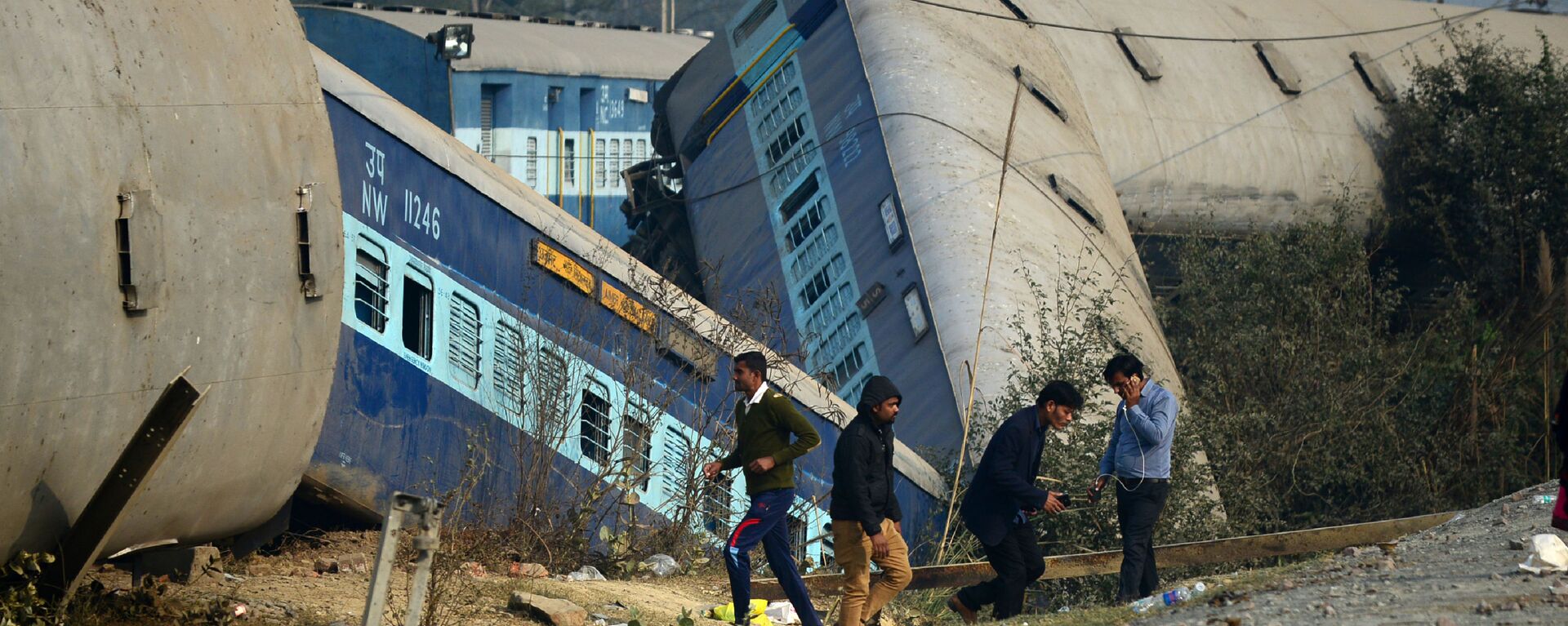 تحطم قطار في شمال الهند، 28 ديسمبر/ كانون الأول 2016 - سبوتنيك عربي, 1920, 08.06.2022
