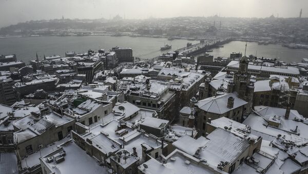 تساقط الثلوج على مدينة اسطنبول - سبوتنيك عربي