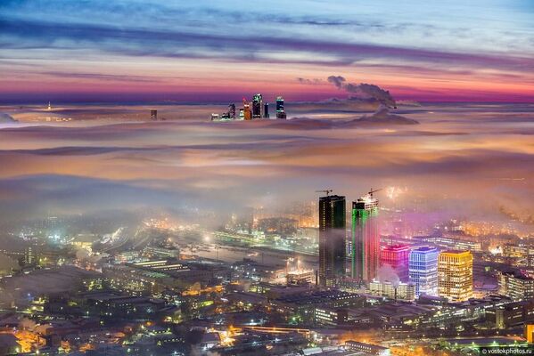 مشهد لمدينة موسكو من البرج التلفزيوني أوستانكينو على ارتفاع 340 م - سبوتنيك عربي