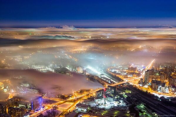 مشهد لموسكو فوق السحاب من على البرج التلفزيوني أوستانكينو - سبوتنيك عربي