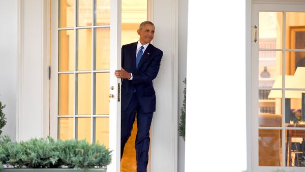 لحظة الخروج الأخير لأوباما من البيت الأبيض - سبوتنيك عربي
