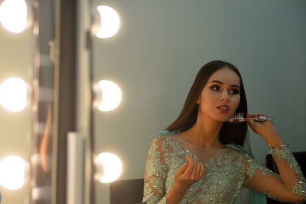 إحدى المشاركات بمسابقة ملكة جمال تتارستان في مدينة قازان - سبوتنيك عربي