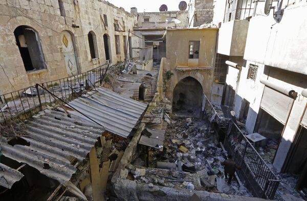 منزل مهدم في حلب - سبوتنيك عربي