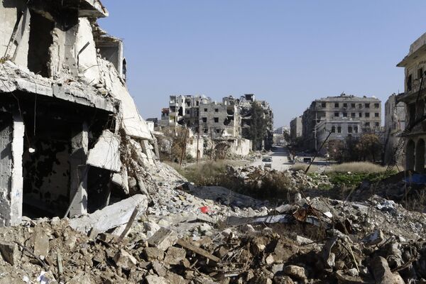 بيوت مهدمة في أحياء حلب القديمة - سبوتنيك عربي