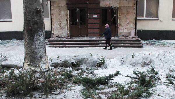 الوضع في دونيتسك، أوكرانيا 1 فبراير/ شباط 2017 - سبوتنيك عربي