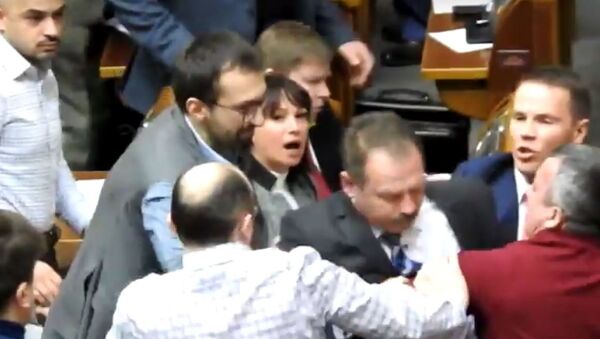 مشاجرة في مجلس النواب الأوكراني - سبوتنيك عربي