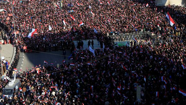 تظاهرات العاصمة العراقية بغداد 11-2 -2017 - سبوتنيك عربي