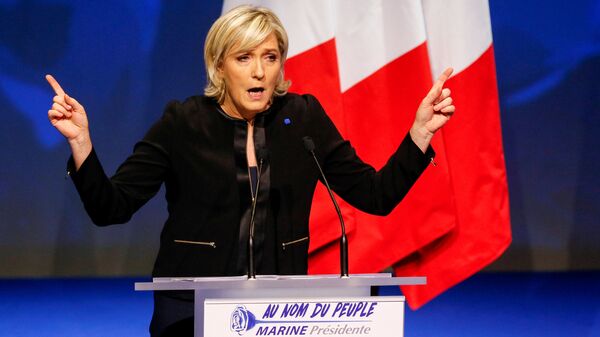 مرشحة الرئاسة الفرنسية مارين لوبان - سبوتنيك عربي
