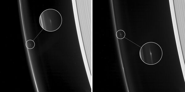 وبنما تواصل المركبة الفاضئية التابعة لـ ناسا Cassini دورانها الأسبوعي حول حلقات كوكب زحل، لوحظت مكونات جديدة غريبة في تكوبن حلقة F زحل. - سبوتنيك عربي