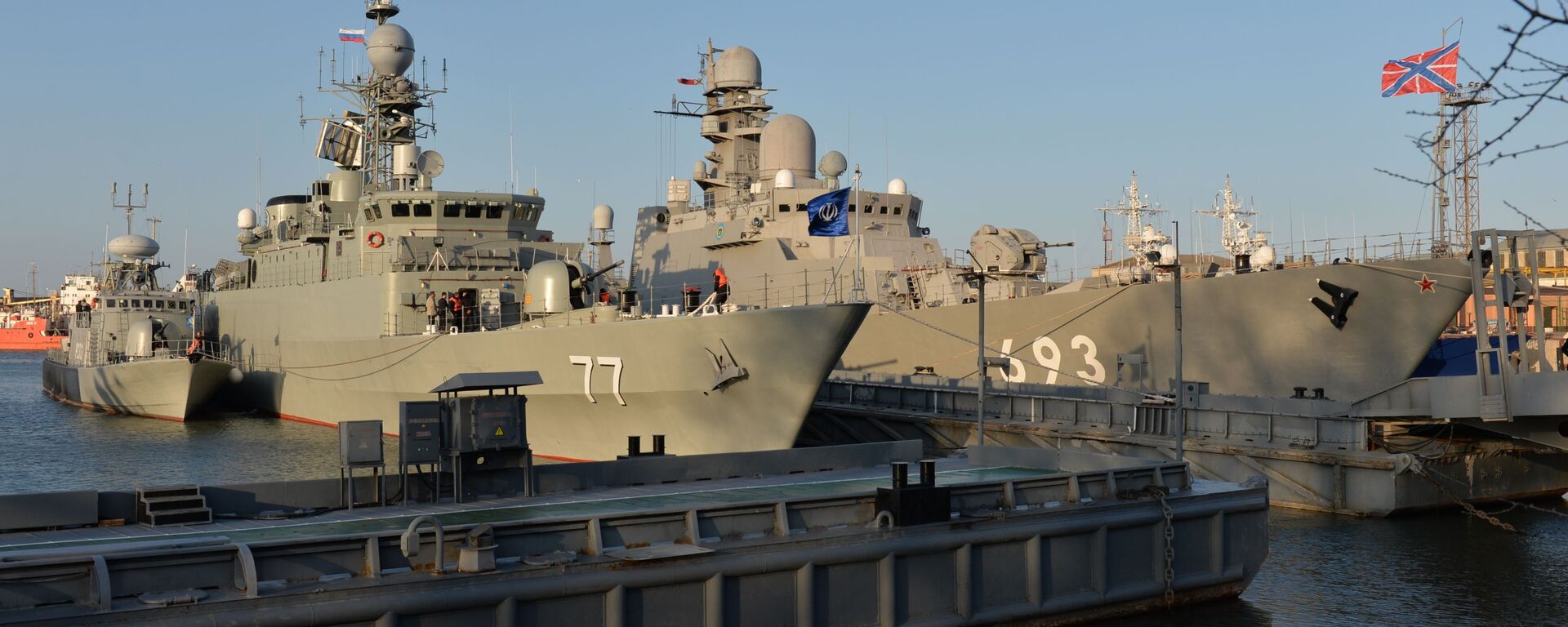 سفن البحرية الإيرانية تصل إلى ميناء محج قلعة التابع لأسطول بحر قزوين - سبوتنيك عربي, 1920, 11.01.2023