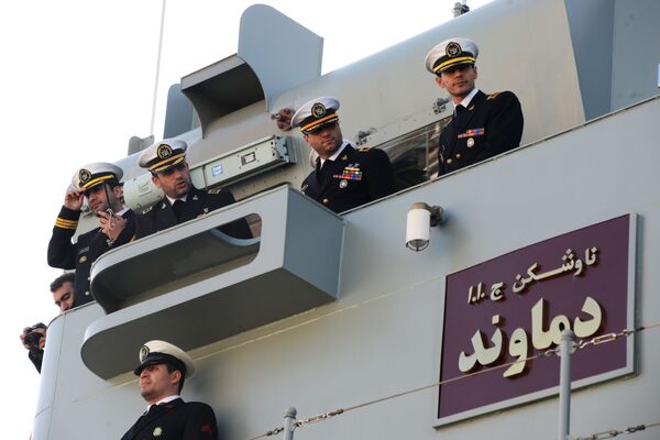 سفن البحرية الإيرانية تصل إلى ميناء محج قلعة التابع لأسطول بحر قزوين - سبوتنيك عربي