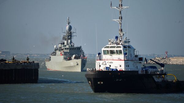 سفن البحرية الإيرانية تصل إلى ميناء محج قلعة التابع لأسطول بحر قزوين - سبوتنيك عربي