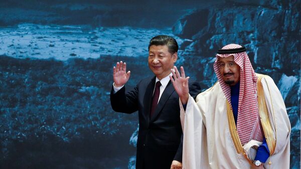 الملك سلمان والرئيس الصيني - سبوتنيك عربي