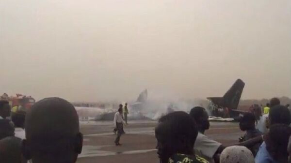 سقوط طائرة جنوب السودان - سبوتنيك عربي