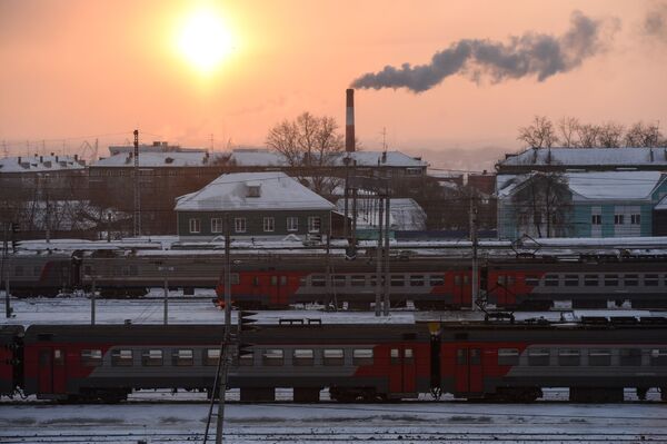 محطة نوفوسيبيرسك التي تعتبر الجزء الرئيسي من السكة الحديدية غرب سيبيريا - سبوتنيك عربي
