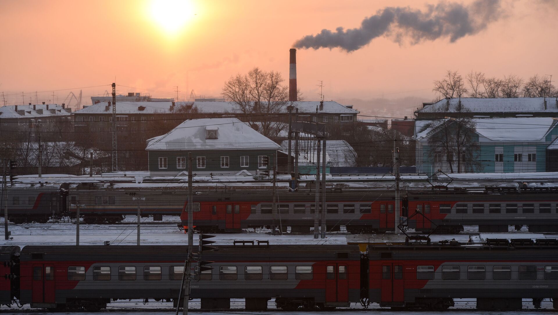 محطة نوفوسيبيرسك التي تعتبر الجزء الرئيسي من السكة الحديدية غرب سيبيريا - سبوتنيك عربي, 1920, 07.02.2021