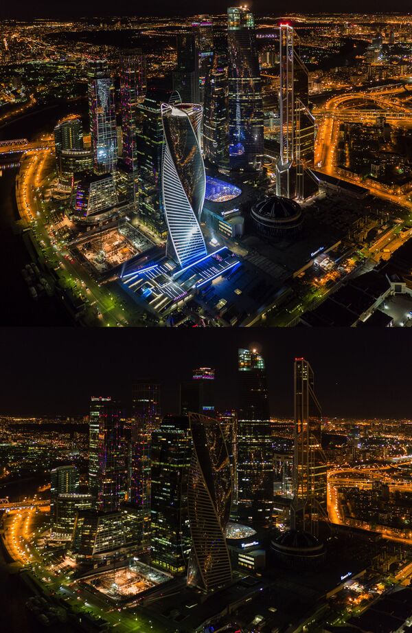 ساعة الأرض-2017 مجمع الأبراج لـ موسكو-يتي، موسكو - سبوتنيك عربي