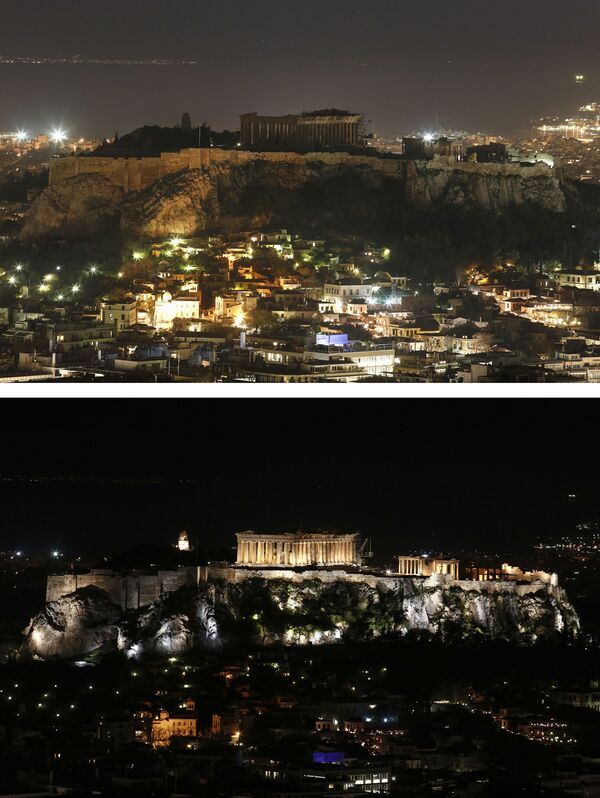 ساعة الأرض-2017 في أثينا، اليونان - سبوتنيك عربي