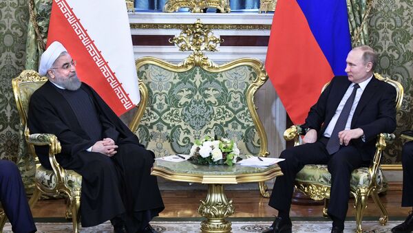 لقاء بوتين وروحاني في الكرملين - سبوتنيك عربي