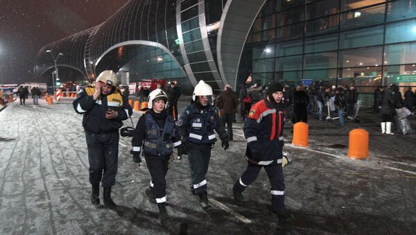 عملية إرهابية في مطار دوموديدوفو في موسكو، 24 يناير/ كانون الثاني 2011 - سبوتنيك عربي