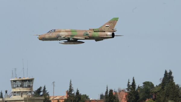 القوات الجوية السورية تستأنف الطيران الجوي من مطار القاعدة الجوية السورية الشعيرات، سوريا - سبوتنيك عربي