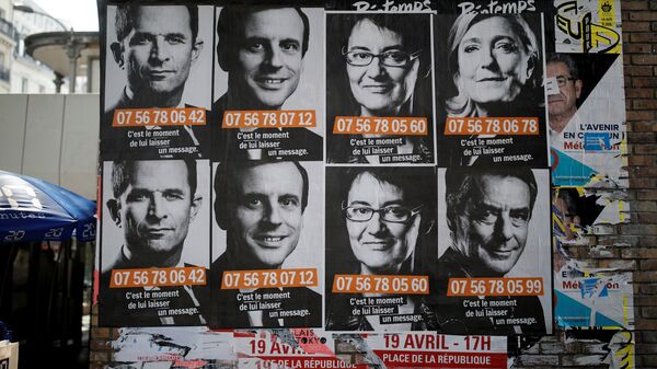 ملصقات دعائية للمرشحين في الانتخابات الفرنسية - سبوتنيك عربي