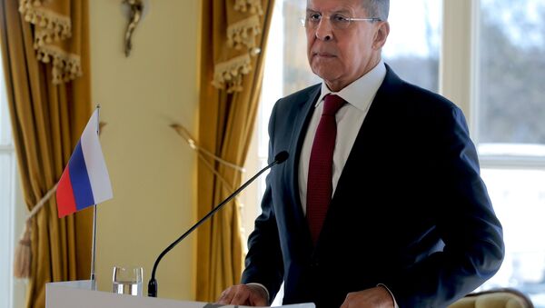 وزير الخارجية الروسي سيرغي لافروف في هيلسينكي، فنلندا - سبوتنيك عربي