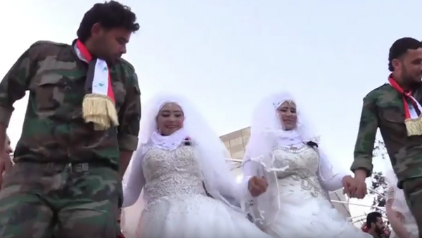 زفاف جماعي في حلب - سبوتنيك عربي