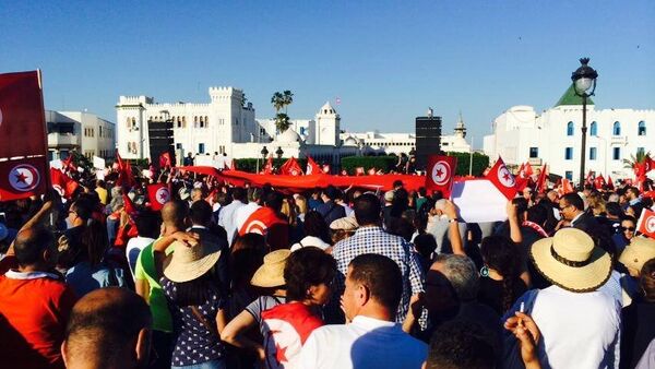 مظاهرات في تونس لدعم عملية الأيادي النظيفة - سبوتنيك عربي