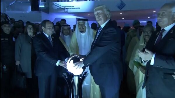 ترامب وسلمان والسيسي يفتتحون مركز اعتدال - سبوتنيك عربي