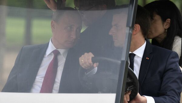 الرئيس الروسي فلاديمير بوتين أثناء قيامه بزيارة رسمية إلى فرنسا - سبوتنيك عربي