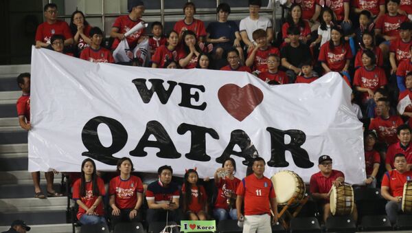 متعاطفون مع قطر - سبوتنيك عربي