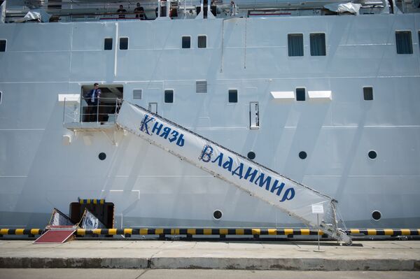 سفينة الركاب كنياز فلاديمير (الأمير فلاديمير) في ميناء سوتشي، روسيا - سبوتنيك عربي