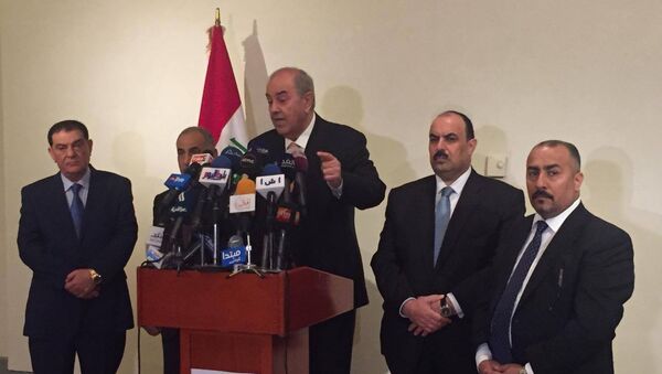 المؤتمر الصحفي لنائب الرئيس العراقي إياد علاوي - سبوتنيك عربي