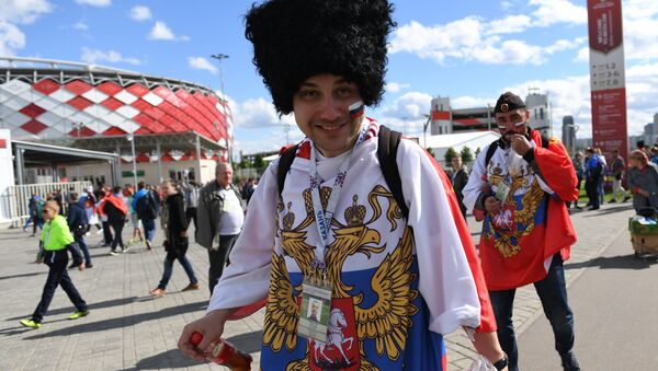 مشجع روسي في كأس القارات2017 - سبوتنيك عربي