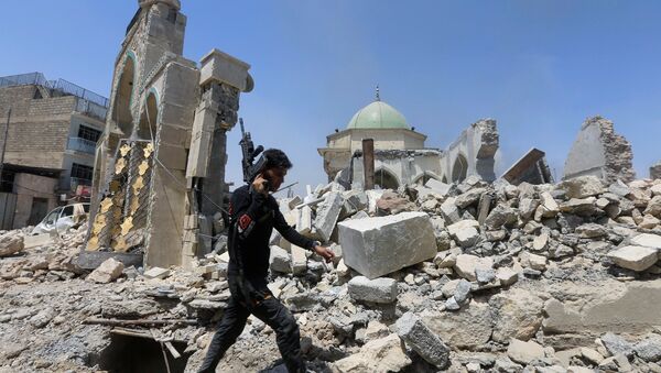 تدمير شبه كامل لمسجد النوري بالموصل - سبوتنيك عربي