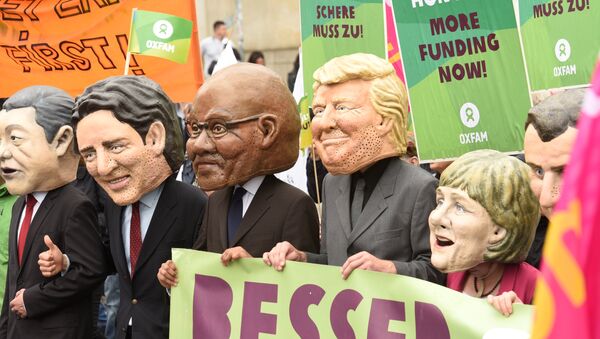 مسيرات في هامبورغ ضد قمة العشرين - سبوتنيك عربي