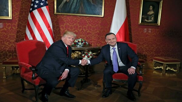 ترامب والرئيس البولندي - سبوتنيك عربي