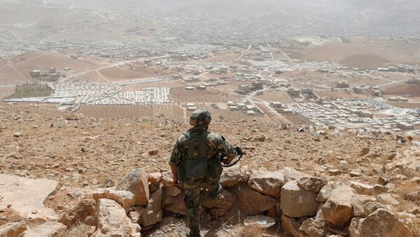 جندي لبناني على الحدود السورية اللبنانية - سبوتنيك عربي