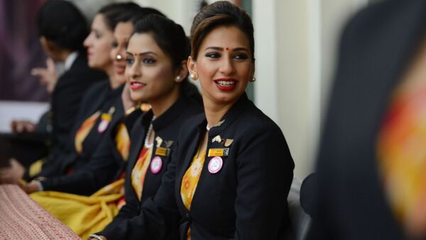 مضيفات الطيران الهندي آير إنديا (Air India) في نيودلهي، الهند - سبوتنيك عربي